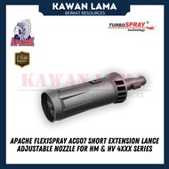 APACHE FlexiSpray ACG07 Short Extension Lance Adjustable Nozzle For HM & HV 4XXX Series