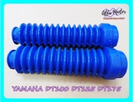 FRONT FORK BOOT RUBBER "BLUE" Fit For YAMAHA DT100 DT125 DT175 #ยางหุ้มโช๊ค สีน้ำเงิน ไม่มีลวดรัดปลา