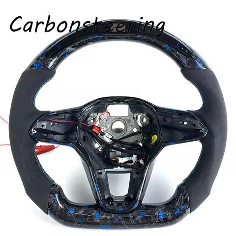 Custom Forged Carbon Fiber Cars Steering Wheel for Volkswagen MK8 MK7 MK6 Golf R GTI GTD GTE Polo GT