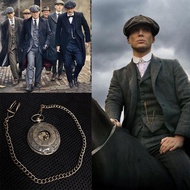 Shelby Bath Blood Gang Pocket Watch Chain Men Retro Flip Simple Trend 06018 #.