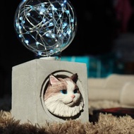 曙MUSE 布偶貓水泥方燈 LED燈 鎢絲燈泡 USB燈