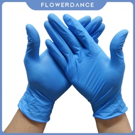 100pcs/box Disposable Nitrile Gloves Nitrile Hand Gloves Blue Latex Free Powder-free Exam Glove Food Grade Gloves - S/m/l/xlsize flowerdance
