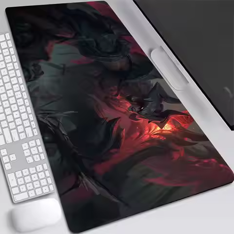 Aatrox Ahri Akali Mouse Pad Cartoon Lockedge Large Gaming Pad Computer Gamer Keyboard Mouse Mat Desk