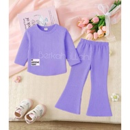 Girls' cutbray suit 1-10 years knit hornet