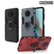 紅米Redmi Note 9T 5G CASEBURG Hybrid R Case 磁貼指環扣 座枱支架 四邊全包手機殼 手機套 4851A