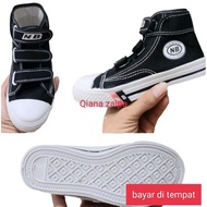 NOB)NB) MEN'S SHOES BOT/SHORT/BLACK AND WHITE SCHOOL SHOES