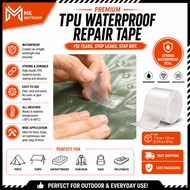 DIY Baiki Pelampung Repair Tape TPU Waterproof Outdoor Tent Tarp Flysheet Patch Pool Kolam Mandi Boc
