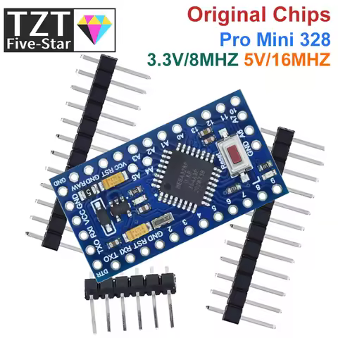 TZT Pro mini ATmega32U4 5V 16MHz Original Chip Replace ATmega328 For Arduino Pro Mini With 2 Row Pin
