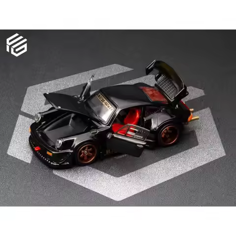 Funsguy 1:64 Porsche RWB 930 RAUH-Welt Alloy Diecast Car Model Collectibles