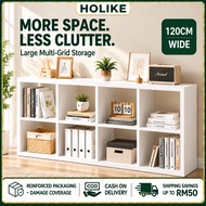 🤩Rak Buku Multifunctional Rack Grid 4/6/8 DIY Utility Bookshelf Living room storage Bookcase 书柜