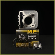 ☢ ¤ ⚽︎ MP - CYLINDER BLOCK (STEEL) for TMX 125 56.5 MM, WAVE 110 50MM XRM 50MM RACAL 52.4 MM