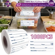 1000pcs Waterproof Date Stickers Expired Date Food Storage Label Stickers