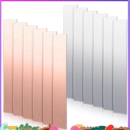 12 Pcs Pure Copper Zinc Anode Sheet 99.9% High Purity Copper Zinc Electrode Strips 0.04 Inch X 0.98 