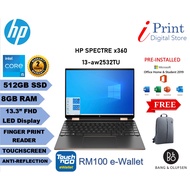 HP SPECTRE X360 13-AW2532TU (4E3Y0PA) LAPTOP [ INTEL CORE i5-1135G7 PROCESSOR / 512GB SSD/ 8GN RAM O