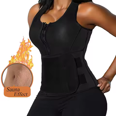 Plus size Waist Trainer Women gaine ventre plat Sweat Vest Sauna shapewear body shaper weight loss N