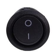 aagrghh-100PCS Round Rocker Power Switch 6A 250V AC 2Pin 2Position ON/Off Power Boat Switches SPST B