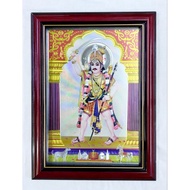 Maduraiveeran Photo Frame A4 Size Silver Foil Ayya Photo Frame