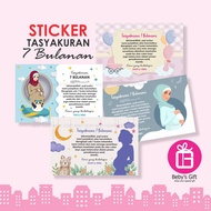 7 Month Thanksgiving Rice Box Sticker 4 Month Pregnancy Sticker