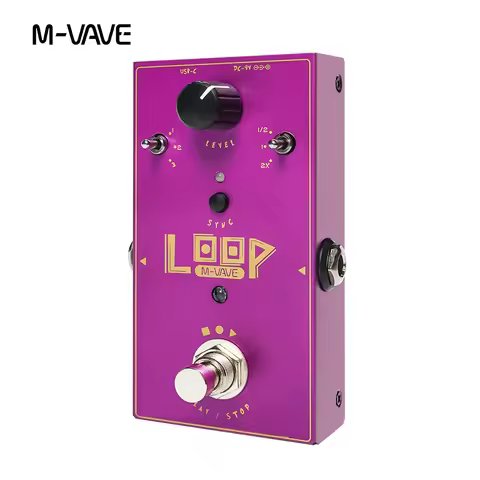 M-VAVE LOOP II Looper Pedal - Multi-Track Overdub for Practice & Performance