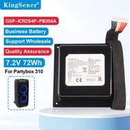 10000mAh Rechargeable Battery GSP-ICR2S4P-PB350A For JBL PartyBox 310 Bluetooth Speaker 7.2V 72Wh