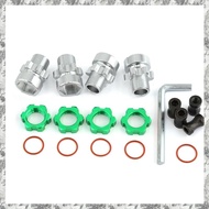 [I O J E] Metal 12mm to 17mm Splined Wheel Hex Hub Adapter for  1/10 Slash 2WD   RC Car Upgrade Part