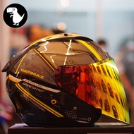 GRACSHAW DOUBLE VISOR HELMET🇲🇾 GEOMAX ENFORCE YELLOW