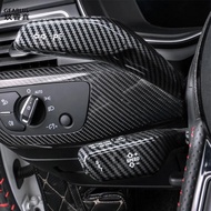 Carbon Fiber Car Wiper Lever Steering Rod Cover Decoration For Audi A3 8Y A4 B9 A5 A6 C8 A7 Q5 FY Q2