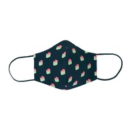 Le Petit Society Reusable Adult Mask in Rainbow Kueh Print (Navy)