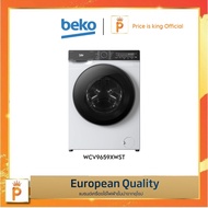 Beko WCV9659XWST เครื่องซักผ้าฝาหน้า 9Kg.  Steam รุ่น WCV9659XWST