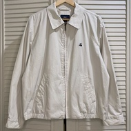 Brooks Brothers - 346 Cotton Drizzler Harrington/ Work/ Blouson Jacket - Light Cream - Size M fits L
