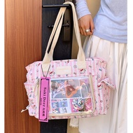 ita bag Kapasiti Besar Manis Reben Ringkas, Beg Tangan Galang Bahu Silang Badan Wanita Baru