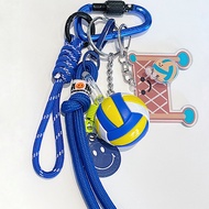 Fashion Volleyball Keychain Sports Keychain PVC Leather Volleyball Birthday Gift Cute Bag Pendant Pl