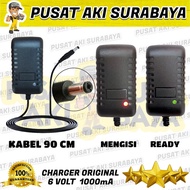 CHARGE BATERAI ADAPTOR 6 VOLT MOTOR VESPA ANAK SKUTER PMB PLIKO MOBILAN ANAK CHARGER 6 VOLT BATTERY RASTAR YUKITA LAMBORGHINI UNIKID MICKEY SCOOPY RIDE ON CAR