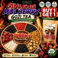 8-in-1 Ginseng Tea 8 Treasure Tea Herbal Tea Red Date Mulberry Goji Black Tea Health Tea Bag