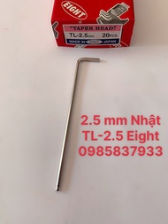 [Freeship +quà tặng 19k] Tay vặn lục giác chữ L 2.5 mm đầu bi TL-2.5 Eight Nhật tại Máy NTT tháo lắp