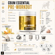 RAW Nutrition x Cbum Essential Preworkout Energy Focus Pump 30 Servings 200mg Caffeine Pre Workout