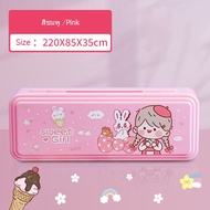 กล่องดินสอ 2ชั้น pencil case กล่องใส่ดินสอ ลายนูน ลายการ์ตูนสุดน่ารัก งานสวยละเอียดมาก เด็กผู้ชายเด็