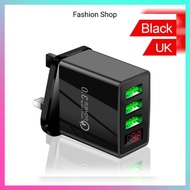 5V 3.1A Charger 3USB Digital Display Fast Charge Charger Smart Phone Charging Adapter for iPhone Xia