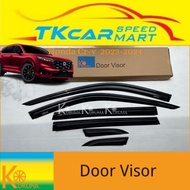 [READY STOCK] HONDA CRV ALL NEW 2024 6 TH GEN ( KURUMA ) 7 CM WIDTH [6 PCS] ARCYLIC FLAT DOOR VISOR