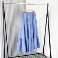 Ima Skirt Jeans Bawahan Rok Wanita Fashion Muslim Basic Remple Matt Nudie Jeans Polos OOTD Remaja Ca