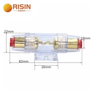 Professional Supply 10*38MM Gold Plated Glass AGU Fuse Fuses Pack Car Audio Amp Amplifier 60A Car Fu