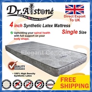 Dr.Alstone (Edition Export to UK) 10cm Single Size Synthetic Latex Mattress Tilam 4inch