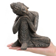 [mojotorw7] Sitting Buddha Figurine Cabinet Hotel Table Centerpiece Yard Buddha Statue