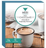 [USA]_Medi-Weightloss Hot Chocolate With Fiber - High Protein Drink - Low Carb, Low Fat, For Diet /