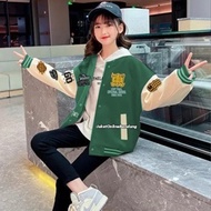 Original Vintage Women's Varsity Jacket Full Embroidered Women's Varsity Baseball Jacket/ Korean Sty