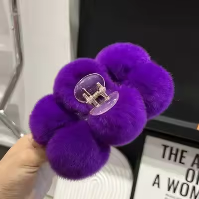 Hair Claw Accessories for Women Furry Pins Clips Cheveux Bandeau Korean Fashion Pinza Pelo Barrettes