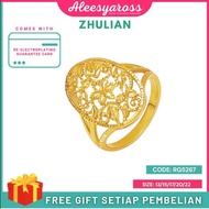 [RG5267] Cincin Bunga Filigree ZHULIAN Gold Plated Ring Jewellery Cincin Zhulian Original Zhulian Ri