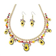 Mexican Necklace Cinco De Mayo Deco Necklace Jewelry Dangle Earrings Fiesta Party Decorations