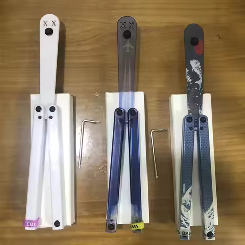 Clone Training Butterfly Knife POM Plastic Material Balisong Flipper Trainer CNC Cutting No Edge Saf