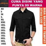 KEMEJA 99 COLORS 10XL 9XL 8XL 7XL 6XL 5XL 4XL 3XL XXL XL LMS XS Men's Shirt Men's Long Shirt Basic P